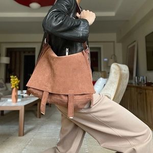 Gorgeous Gabriel for Sach brown suede bag